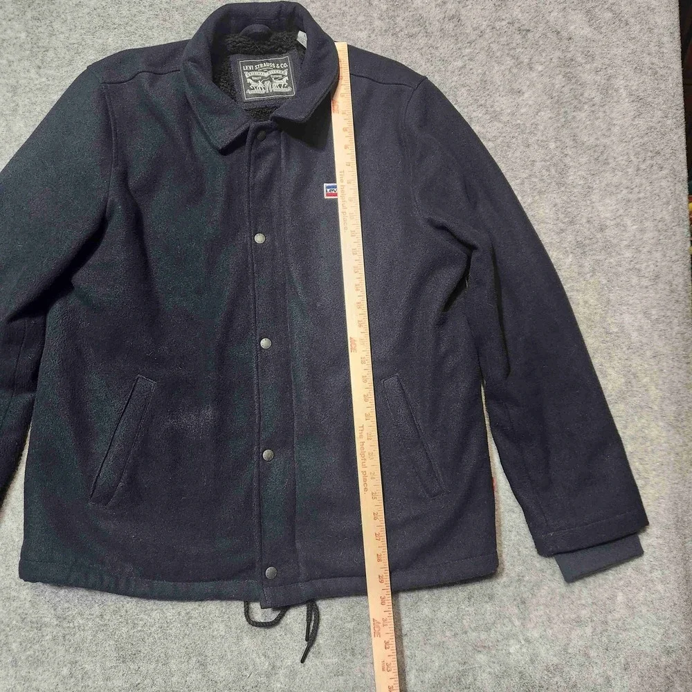 Levi's‎ Mens Wool-Feel Jacket Sherpa Fleece Lined Coat Sz Large
